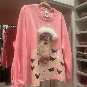 Queen of sparkles Santa sweatshirt